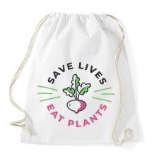 PRINTFASHION Vega életmód - Sportzsák, Tornazsák - Fehér tornazsák