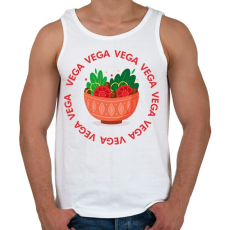 PRINTFASHION Vega tál - Férfi atléta - Fehér