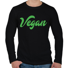 PRINTFASHION vegan - Férfi hosszú ujjú póló - Fekete férfi póló
