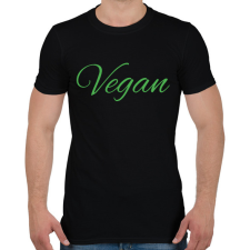 PRINTFASHION vegan - Férfi póló - Fekete férfi póló