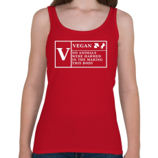 PRINTFASHION VEGAN - Női atléta - Cseresznyepiros