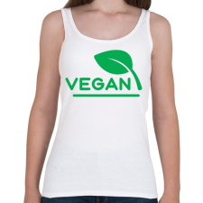 PRINTFASHION Vegán - Női atléta - Fehér női trikó