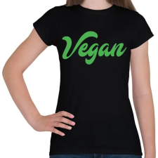 PRINTFASHION vegan - Női póló - Fekete női póló