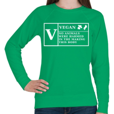PRINTFASHION VEGAN - Női pulóver - Zöld női pulóver, kardigán
