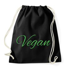 PRINTFASHION vegan - Sportzsák, Tornazsák - Fekete tornazsák