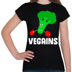 PRINTFASHION Vegans - Női póló - Fekete