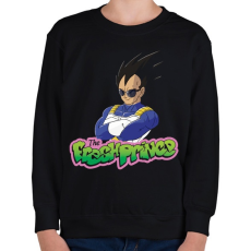 PRINTFASHION Vegeta a herceg - Gyerek pulóver - Fekete