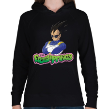 PRINTFASHION Vegeta a herceg - Női kapucnis pulóver - Fekete női pulóver, kardigán