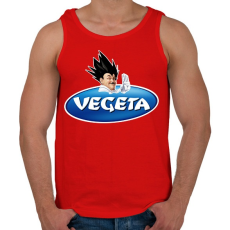 PRINTFASHION Vegeta - Férfi atléta - Piros
