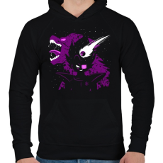 PRINTFASHION Vegeta - Férfi kapucnis pulóver - Fekete