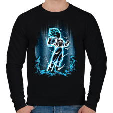 PRINTFASHION vegeta - Férfi pulóver - Fekete férfi pulóver, kardigán