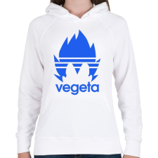 PRINTFASHION Vegeta - Női kapucnis pulóver - Fehér női pulóver, kardigán