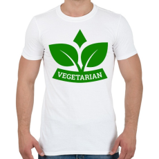 PRINTFASHION Vegetarian  - Férfi póló - Fehér