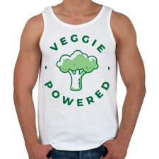 PRINTFASHION Vegetáriánus erő - Férfi atléta - Fehér atléta, trikó