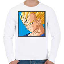 PRINTFASHION Vegita - Férfi pulóver - Fehér férfi pulóver, kardigán