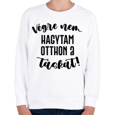 PRINTFASHION Végre nem hagytam otthon a táskát! - Gyerek pulóver - Fehér gyerek pulóver, kardigán