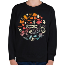 PRINTFASHION Végre nyár - Gyerek pulóver - Fekete gyerek pulóver, kardigán