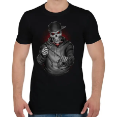 PRINTFASHION Végrehajtó - Férfi póló - Fekete