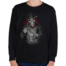 PRINTFASHION Végrehajtó - Gyerek pulóver - Fekete gyerek pulóver, kardigán