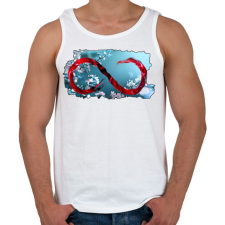 PRINTFASHION Végtelen. - Férfi atléta - Fehér atléta, trikó