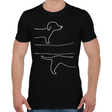 PRINTFASHION végtelen tacsi fehér - Férfi póló - Fekete férfi póló