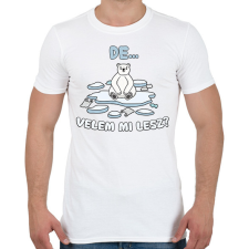 PRINTFASHION Velem mi lesz? - Férfi póló - Fehér férfi póló