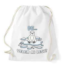 PRINTFASHION Velem mi lesz? - Sportzsák, Tornazsák - Fehér tornazsák