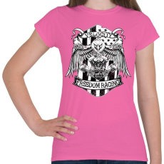 PRINTFASHION Velocity freedom racing - Női póló - Rózsaszín