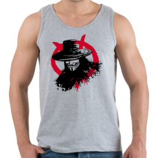 PRINTFASHION Vendetta - Férfi atléta - Sport szürke