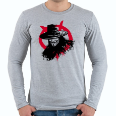 PRINTFASHION Vendetta - Férfi hosszú ujjú póló - Sport szürke
