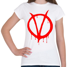 PRINTFASHION Vendetta logo - Női póló - Fehér