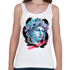 PRINTFASHION Veni Vidi Vici - Női atléta - Fehér női trikó