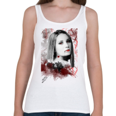 PRINTFASHION Vér és fajdalom - Női atléta - Fehér