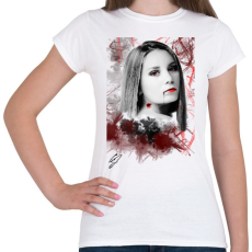 PRINTFASHION Vér és fajdalom - Női póló - Fehér