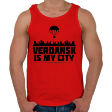 PRINTFASHION Verdansk - Férfi atléta - Piros atléta, trikó