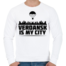 PRINTFASHION Verdansk - Férfi pulóver - Fehér férfi pulóver, kardigán