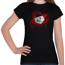 PRINTFASHION Véres D20 - Női póló - Fekete
