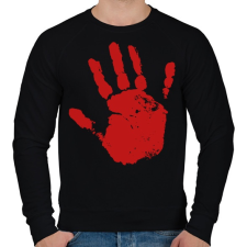 PRINTFASHION Véres kéz - Férfi pulóver - Fekete férfi pulóver, kardigán