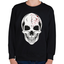 PRINTFASHION Véres koponya - Gyerek pulóver - Fekete gyerek pulóver, kardigán