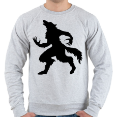 PRINTFASHION Vérfarkas - Férfi pulóver - Sport szürke