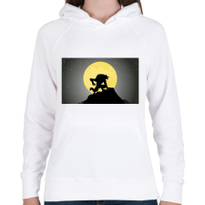 PRINTFASHION VÉRFARKAS - Női kapucnis pulóver - Fehér női pulóver, kardigán