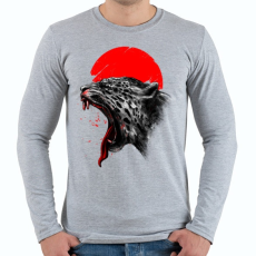 PRINTFASHION Vérfürdő - Férfi hosszú ujjú póló - Sport szürke