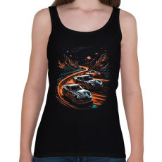 PRINTFASHION Verseny az éjszakában - Női atléta - Fekete