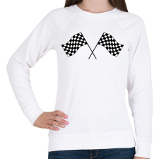 PRINTFASHION Verseny - Női pulóver - Fehér női pulóver, kardigán