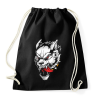 PRINTFASHION Vérszomjas farkas - Sportzsák, Tornazsák - Fekete