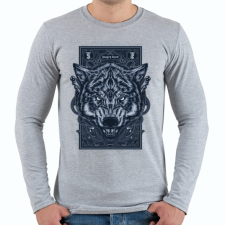 PRINTFASHION Vérszomjas - Férfi hosszú ujjú póló - Sport szürke férfi póló