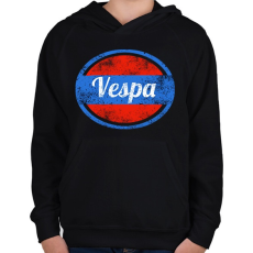 PRINTFASHION vespa - Gyerek kapucnis pulóver - Fekete