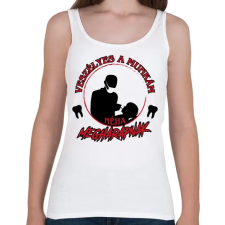 PRINTFASHION Veszélyes a munkám - Női atléta - Fehér női trikó