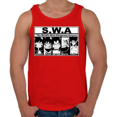 PRINTFASHION Veszélyes csillagharcosok - Férfi atléta - Piros