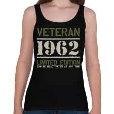 PRINTFASHION Veteran_1962 - Női atléta - Fekete női trikó